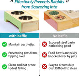 Wooden Rabbit Hay Feeder with 3-in-1 Litter Box and Bowls, Small Animal Rack for Guinea Pigs, Chinchillas, Hamsters, and Dwarf Rabbits - Wood Color In Australia - Darrahopens