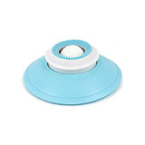 Interactive Cat and Dog Slow Feeder Lick Mat with Suction Cup, Rotating Treat Ball Puzzle Toy for Boredom Relief, Stress Reduction, and Tongue Cleaning – Perfect for Yogurt, Puree, and Semi-Liquid Treats (White)