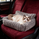 Cozy Foldable Pet Sofa Bed with Plush Sherpa Fleece – A Portable, Warm Retreat for Cats and Small Dogs Perfect for Nap Time, Travel, and Living Room Lounging (Grey) In Australia - Darrahopens