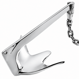 Marine Bruce Anchor in 316 Stainless Steel for Yachts and Boats, Secure Mooring and Stable Holding in Various Seabeds, Corrosion Resistant Dock Hardware (3kg Bruce Anchor Set)