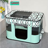 Foldable Pet Playpen for Cats and Small Dogs, Portable Puppy Exercise Cage, Indoor Pet Enclosure with Breathable Mesh, Perfect for Travel, Camping, and Outdoor Use as a Cat Whelping Box or Kitten Play Area (M, Purple)