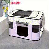 Foldable Pet Playpen for Cats and Small Dogs, Portable Puppy Exercise Cage, Indoor Pet Enclosure with Breathable Mesh, Perfect for Travel, Camping, and Outdoor Use as a Cat Whelping Box or Kitten Play Area (XL, Green)