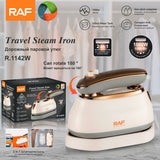 Versatile 2-in-1 Handheld Travel Steam Iron with Rotatable Handle for Home Laundry and On-the-Go Garment Wrinkles Removal (Beige) In Australia - Darrahopens