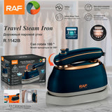 Versatile 2-in-1 Handheld Travel Steam Iron with Rotatable Handle for Home Laundry and On-the-Go Garment Wrinkles Removal (Navy) In Australia - Darrahopens