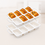 8-Cavity Mini Loaf Pan, Non-Stick Silicone Bread Mold with Sturdy Stainless Steel Frame – Perfect for Baking Individual Breads, Snack Cakes, and Sweet Treats at Home (1PCS) In Australia - Darrahopens