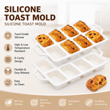 8-Cavity Mini Loaf Pan, Non-Stick Silicone Bread Mold with Sturdy Stainless Steel Frame – Perfect for Baking Individual Breads, Snack Cakes, and Sweet Treats at Home (1PCS) In Australia - Darrahopens