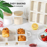 8-Cavity Mini Loaf Pan, Non-Stick Silicone Bread Mold with Sturdy Stainless Steel Frame – Perfect for Baking Individual Breads, Snack Cakes, and Sweet Treats at Home (1PCS)
