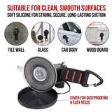 Heavy-Duty Suction Cup Hook with Strap and Carabiner Clip, 6-Pack for Camping, Car, Home, and Outdoor Gear – No-Drill Strong Hold on Smooth Surfaces, Ideal for Awning Tie-Down, Hanging Items, and Securing Accessories (6PCS, Black)