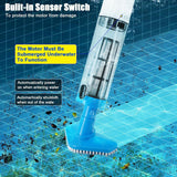 Darrahopens Home & Garden > Pool & Accessories > Pool Sweeps & Vacuums Cordless Adjustable Handheld Pool Vacuum Cleaner with Telescopic Pole and Interchangeable Brush Heads for Above Ground Pools Hot Tubs Spas and Water Features (Blue) In Australia - Darrahopens