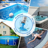 Darrahopens Home & Garden > Pool & Accessories > Pool Sweeps & Vacuums Cordless Adjustable Handheld Pool Vacuum Cleaner with Telescopic Pole and Interchangeable Brush Heads for Above Ground Pools Hot Tubs Spas and Water Features (Blue) In Australia - Darrahopens