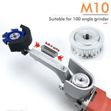 Angle Grinder to Carving Tool Adapter with Wood Carving Disc for Woodworking Grooving Sculpting Shaping Compatible with Multiple Grinder Models (Angle Grinder-Router Adapter (M10))