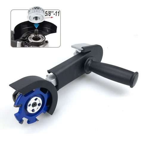 Angle Grinder to Carving Tool Adapter with Wood Carving Disc for Woodworking Grooving Sculpting Shaping Compatible with Multiple Grinder Models (Angle Grinder-Router Adapter (US Thread)) In Australia - Darrahopens
