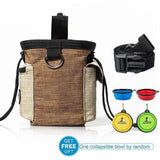 Versatile Outdoor Pet Training Waist Bag with Collapsible Bowl – Perfect for Storing Treats, Toys, Waste Bags, and Phone During Dog Walks, Hiking, and Climbing Adventures (Blue)
