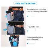 Versatile Outdoor Pet Training Waist Bag with Collapsible Bowl – Perfect for Storing Treats, Toys, Waste Bags, and Phone During Dog Walks, Hiking, and Climbing Adventures (Brown) In Australia - Darrahopens