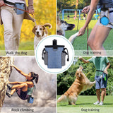 Versatile Outdoor Pet Training Waist Bag with Collapsible Bowl – Perfect for Storing Treats, Toys, Waste Bags, and Phone During Dog Walks, Hiking, and Climbing Adventures (Purple) In Australia - Darrahopens