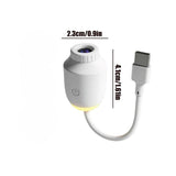 USB-Powered Starry Night Projector Lamp with 6 Interchangeable Slides, Create a Romantic Galaxy Atmosphere for Bedroom, Car, or Party Decor, Touch Control with 3 Brightness Levels (White)