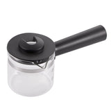 Compact Semi-Automatic Espresso Coffee Machine with Milk Frother Wand, 5Bar Pressure Extraction System, Ideal for Home Kitchen and Small Office Use, Crafted with Stainless Steel and ABS Body in Sleek Dark Gray with Rose Gold Accents (Black)