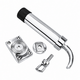 360 Degree Adjustable Boat Fishing Rod Holder with Marine Grade Stainless Steel Construction for Yacht and Boat Deck Mounting (290mm)