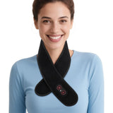 Red Light Therapy Heating Massage Wrap – Wireless Cordless Design with 36 LED Lights, 660-850nm Infrared, 3 Heat Levels, 3 Vibration Modes, Rechargeable 3000mAh Battery, for Neck, Shoulders, Waist, Knees, and More (Black)