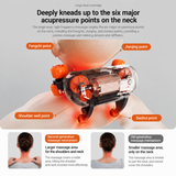 Multi-Functional Full Body Massager with Heat, Flexible Nodes and Quiet Motor for Neck, Back, Waist, Legs, Home, Office and Car Use (Beige)