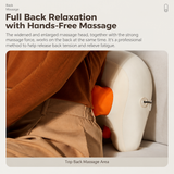 Multi-Functional Full Body Massager with Heat, Flexible Nodes and Quiet Motor for Neck, Back, Waist, Legs, Home, Office and Car Use (Beige)