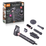 7-in-1 Hot Air Styling Brush Set with Interchangeable Attachments for Home and Salon Use – Dry, Straighten, Curl, and Add Volume with Professional-Grade Power and Precision (RoseGold)