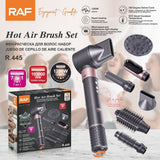 7-in-1 Hot Air Styling Brush Set with Interchangeable Attachments for Home and Salon Use – Dry, Straighten, Curl, and Add Volume with Professional-Grade Power and Precision (RoseGold)