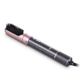 7-in-1 Hot Air Styling Brush Set with Interchangeable Attachments for Home and Salon Use – Dry, Straighten, Curl, and Add Volume with Professional-Grade Power and Precision (RoseGold)