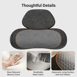 Ergonomic Memory Foam Neck and Shoulder Massage Pillow with Vibration, Infrared Heat, and Airbag Traction for Home Relaxation and Muscle Stress Relief (Grey) In Australia - Darrahopens