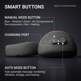 Ergonomic Memory Foam Neck and Shoulder Massage Pillow with Vibration, Infrared Heat, and Airbag Traction for Home Relaxation and Muscle Stress Relief (Grey) In Australia - Darrahopens