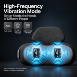 Ergonomic Memory Foam Neck and Shoulder Massage Pillow with Vibration, Infrared Heat, and Airbag Traction for Home Relaxation and Muscle Stress Relief (Grey) In Australia - Darrahopens