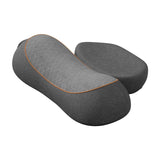 Ergonomic Memory Foam Neck and Shoulder Massage Pillow with Vibration, Infrared Heat, and Airbag Traction for Home Relaxation and Muscle Stress Relief (Grey)