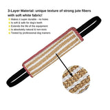 Interactive Tug-of-War Training Bite Stick for Dogs – Durable Jute Rope Toy with Comfortable Handles, Perfect for Obedience Drills, Playtime, and Teething Relief, Suitable for Indoor and Outdoor Use with All Dog Breeds (A)