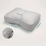 Sleeping Knee Pillow with Adjustable Strap – Contoured Leg Pillow for Side Sleepers, Pregnant Women, and Neck Support, Breathable Fabric Cover with Shredded Memory Foam Fill, White and Light Gray Options (Grey)