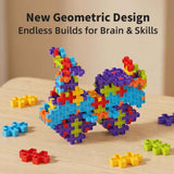 6-Color Mix Double Cross Building Blocks Set for Kids - Creative STEM Early Learning Toys for Ages 3-6, Ideal for Preschool, Home Play, and Educational Gifts (130PCS) In Australia - Darrahopens