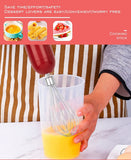 Darrahopens Appliances > Kitchen Appliances > Food Mixers & Blenders 4-in-1 Multifunctional Handheld Immersion Blender Set with Egg Whisk, Chopper, Milk Frother and 700ml Beaker for Smoothies, Baby Food, Meat Mincing and Baking (Black) In Australia - Darrahopens