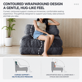 Darrahopens Furniture > Sofas > Sofas & Sofa Beds Convertible Folding Sofa Bed with Pumpkin Design, Corduroy Fabric, 3D Tufted Backrest, and Cylindrical Pillow for Living Room, Guest Room, and Small Apartments (RoyalBlue) In Australia - Darrahopens