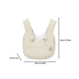Snuggle Paws Front-Facing Pet Carrier Backpack – Hands-Free Cat & Dog Sling Bag for Travel, Hiking and Daily Outings, Breathable Quilted Cotton, Fluffy Cartoon Charm, Ideal for Small Pets (Khaki) In Australia - Darrahopens