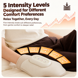 Smart Heated Hand Massager Glove with Air Compression for Home Office Relaxation, Relieves Hand Muscle Stiffness and Improves Finger Flexibility (Beige)