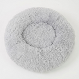 Heated Pet Bed for Cats and Small Dogs, USB-Powered Warmth with 5 Temperature Settings and Timer, Washable Round Cozy Couch for Indoor Comfort (60cm)