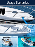 Darrahopens Outdoor Recreation > Boating > Boating Accessories Marine Grade Pop-Up Cleat for Yacht and Boat Docking, Retractable Stainless Steel Mooring Cleat with Mirror Polish Finish for Deck and Gunwale Installation (B, 8")