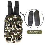Portable Pet Front Chest Backpack for Small Dogs and Cats – Hands-Free Travel Carrier with Adjustable Straps, Breathable Mesh, and Padded Shoulder Pads for Comfortable Outdoor Adventures (L, DarkGreen) In Australia - Darrahopens