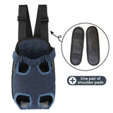 Portable Pet Front Chest Backpack for Small Dogs and Cats – Hands-Free Travel Carrier with Adjustable Straps, Breathable Mesh, and Padded Shoulder Pads for Comfortable Outdoor Adventures (S, Grey) In Australia - Darrahopens