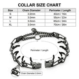 Premium Quick-Release Dog Training Chain Collar with Stimulation Nodes – Durable Stainless Steel Slip Collar for Large & Medium Breeds, Correct Pulling and Jumping Behaviors with Comfortable Rubber-Tipped Prongs. (XL, RoseGold) In Australia - Darrahopens
