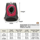 Ventilated Small Pet Carrier Backpack – Hands-Free Nylon Travel Bag with Adjustable Head Opening and Side Pockets, Ideal for Walking, Hiking and Daily Outings with Small Dogs and Cats (L, Black) In Australia - Darrahopens