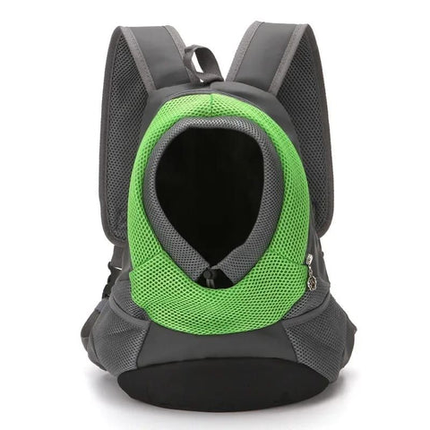 Ventilated Small Pet Carrier Backpack – Hands-Free Nylon Travel Bag with Adjustable Head Opening and Side Pockets, Ideal for Walking, Hiking and Daily Outings with Small Dogs and Cats (L, Green) In Australia - Darrahopens