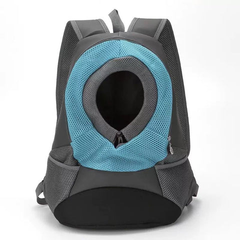 Ventilated Small Pet Carrier Backpack – Hands-Free Nylon Travel Bag with Adjustable Head Opening and Side Pockets, Ideal for Walking, Hiking and Daily Outings with Small Dogs and Cats (S, Blue) In Australia - Darrahopens