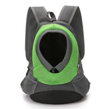 Ventilated Small Pet Carrier Backpack – Hands-Free Nylon Travel Bag with Adjustable Head Opening and Side Pockets, Ideal for Walking, Hiking and Daily Outings with Small Dogs and Cats (S, Blue)