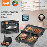 1000W Electric Indoor Grill and Panini Press with Non-Stick Double-Sided Plates, 180-Degree Open Flat Design for Steaks, Skewers, Sausages and Sandwiches, Compact Countertop Cooking Appliance for Everyday Home Meals (Silver) In Australia - Darrahopens