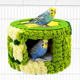 Cozy Hanging Bird Nest for Small Parrots – Warm, Soft, and Secure Hideaway with Removable Pad, Perfect for Budgies, Lovebirds, and Conures in Winter or Stress Relief (Green) In Australia - Darrahopens